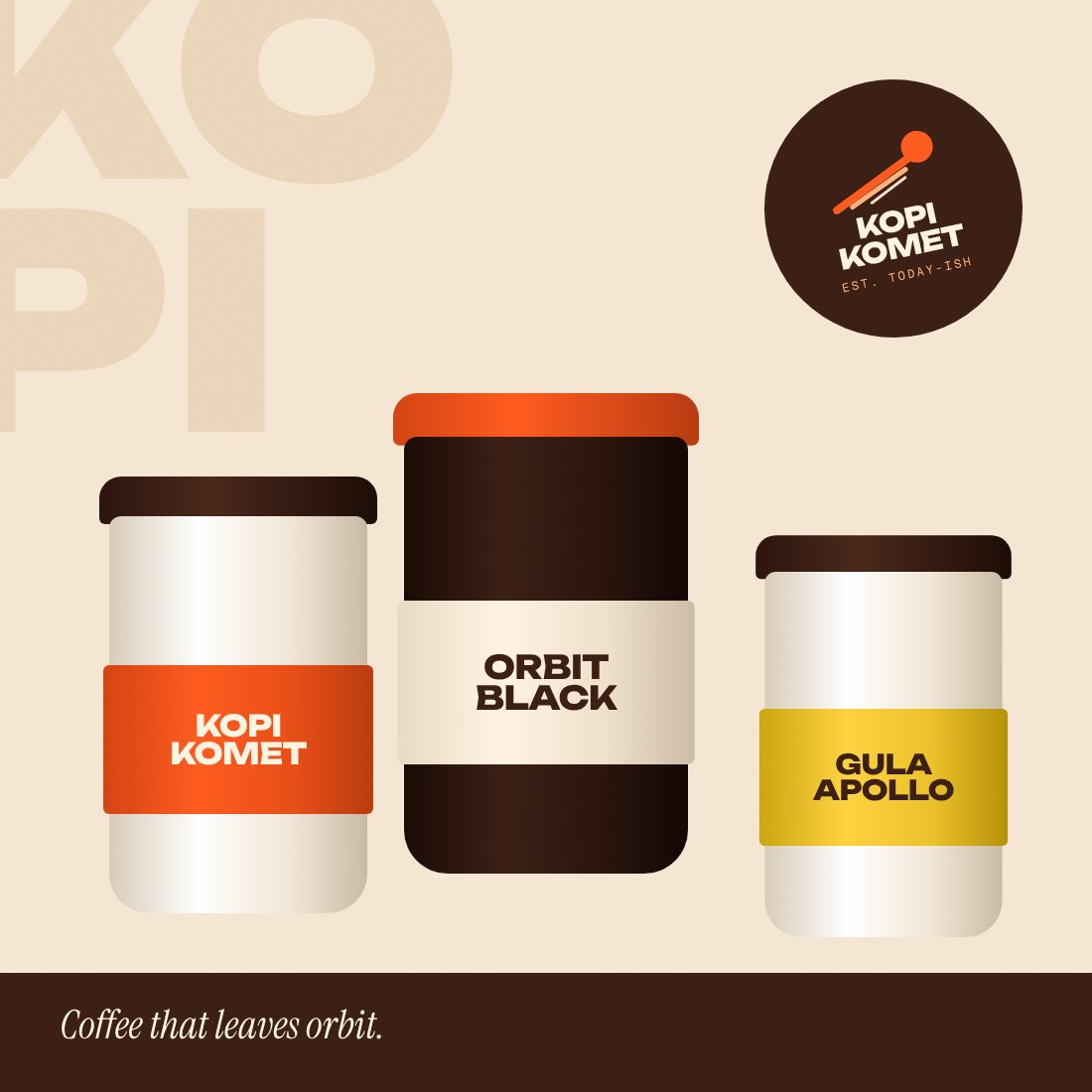 Kopi Komet after the AdsWise rebrand